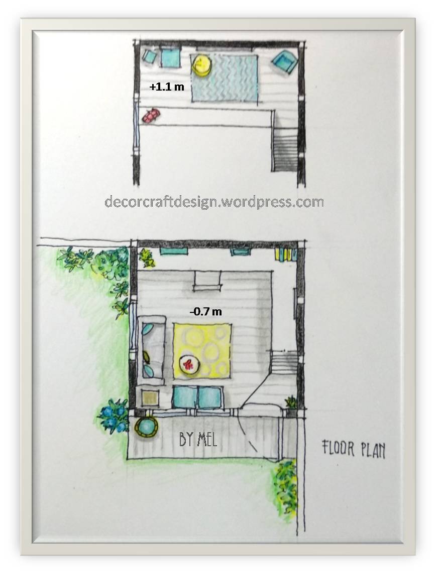 Home Office Plus Kid’s Room Design On The Garden – Floor Plan