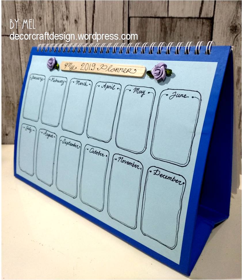Upcycling Table Calendar Into A Personalized 2019 Planner