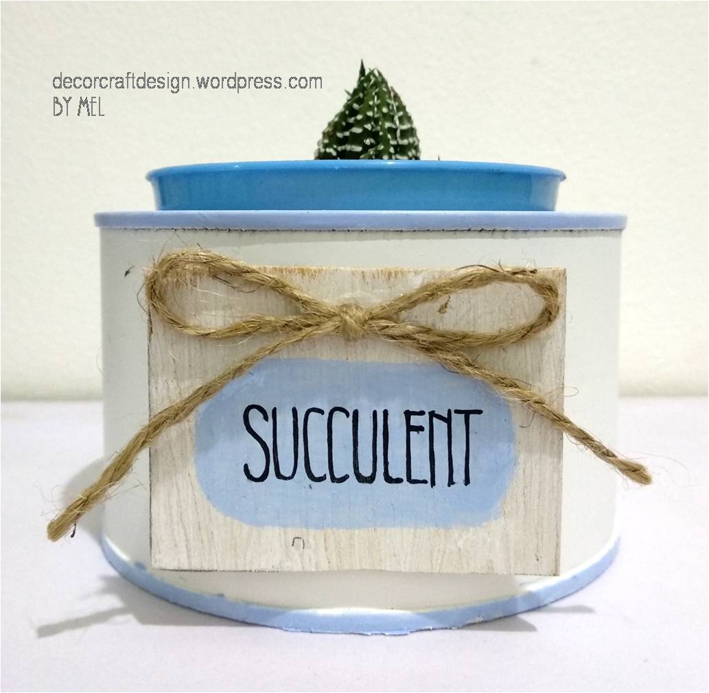 DIY Easy Succulent Pot Holder From Upcycling Tin Can