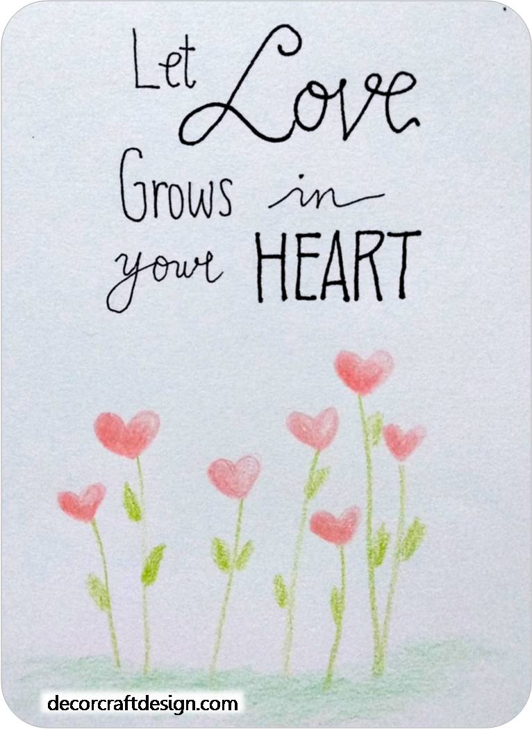 Valentine’s Quote Painting -Growing Love