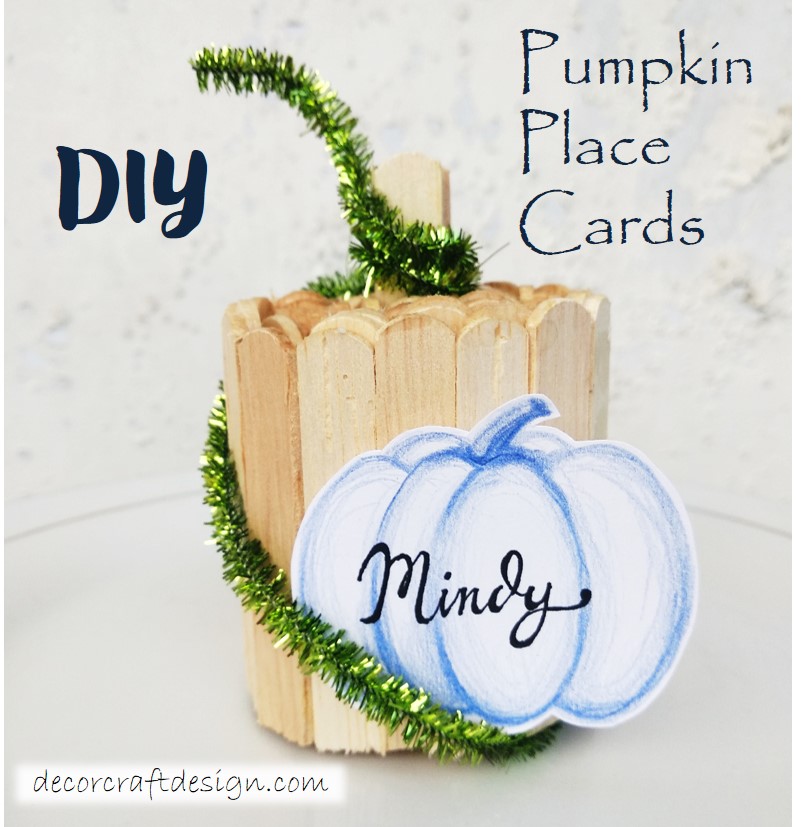DIY Pumpkin Place Cards