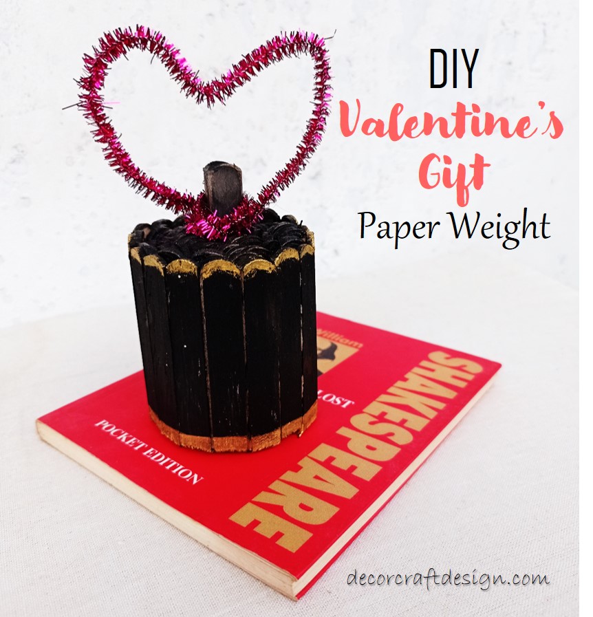 DIY Valentine’s Gift Paper Weight