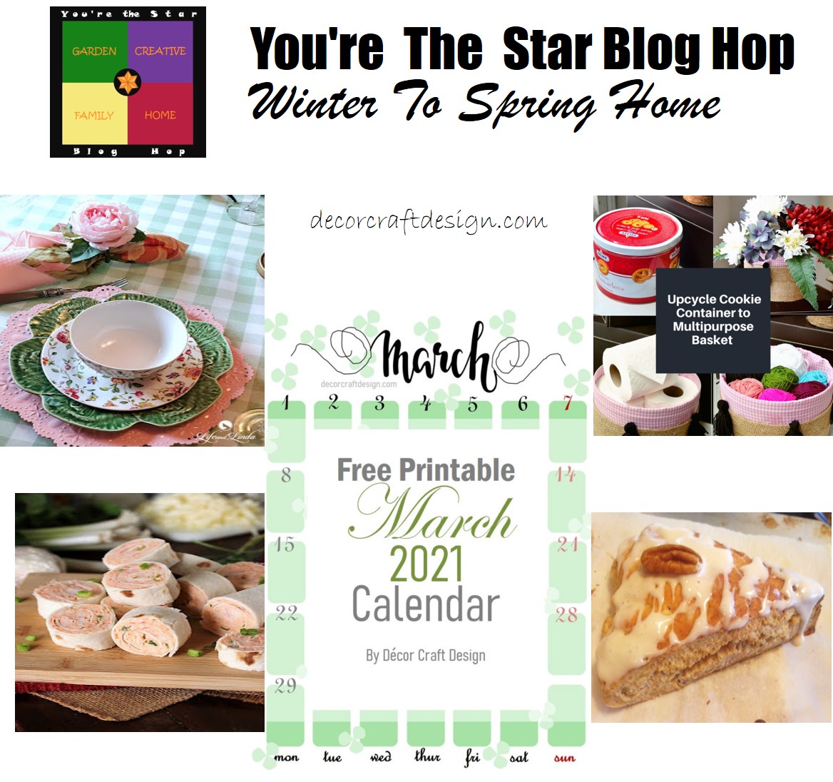 You’re The Star Blog Hop Winter To Spring Home