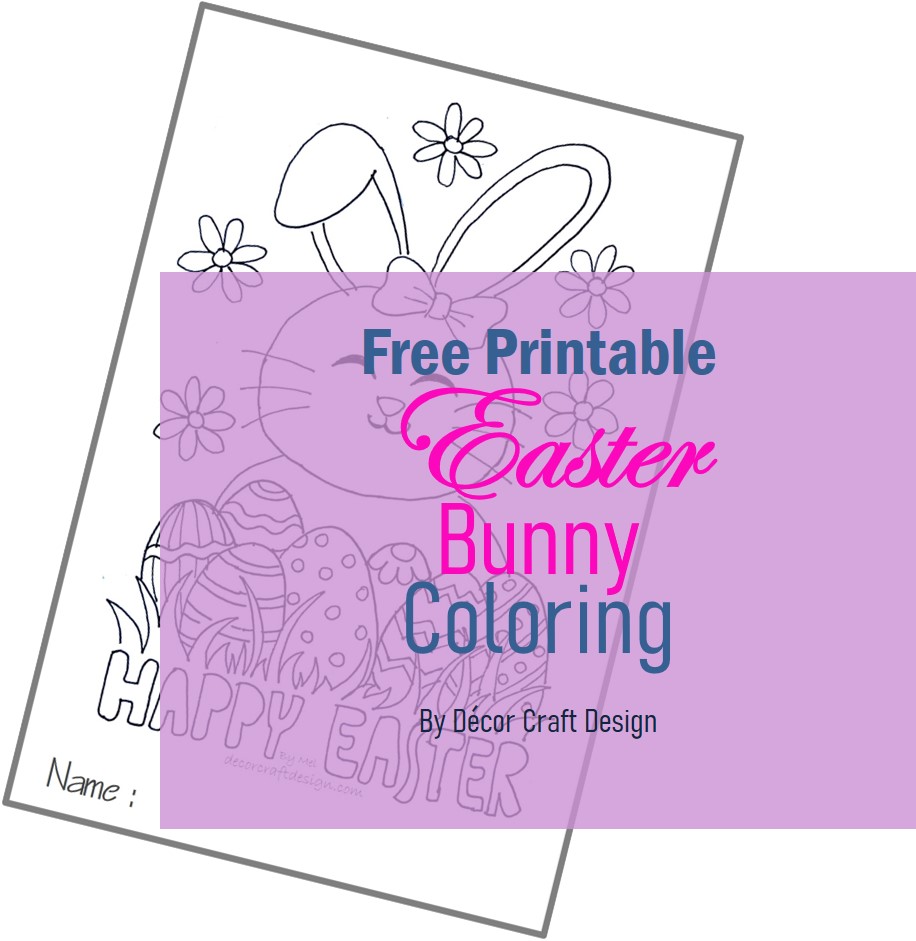 Free Printable Easter Bunny Coloring