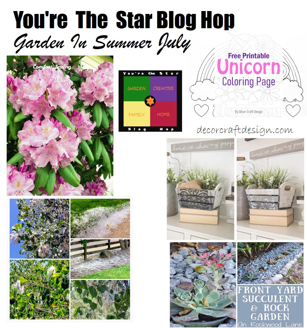 You’re The Star Blog Hop Garden In Summer July