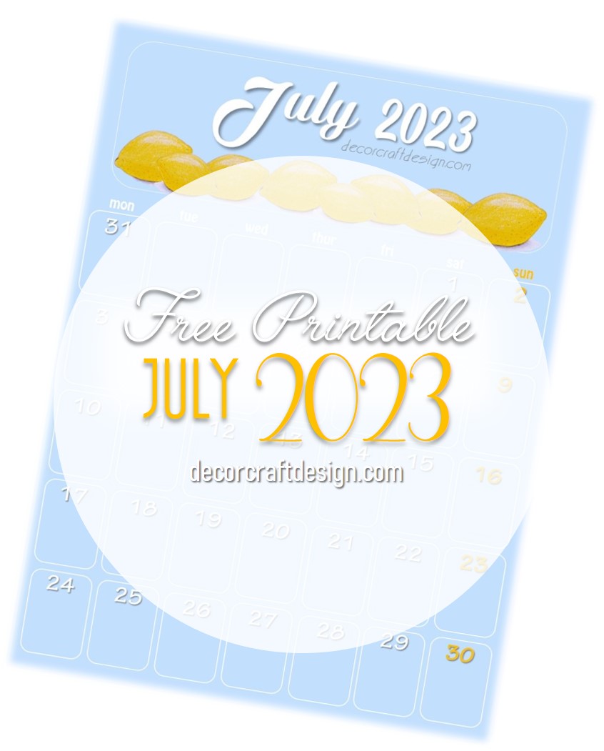 Free Printable July 2023 Calendar