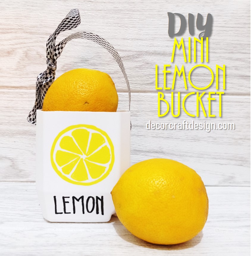 DIY Mini Lemon Basket