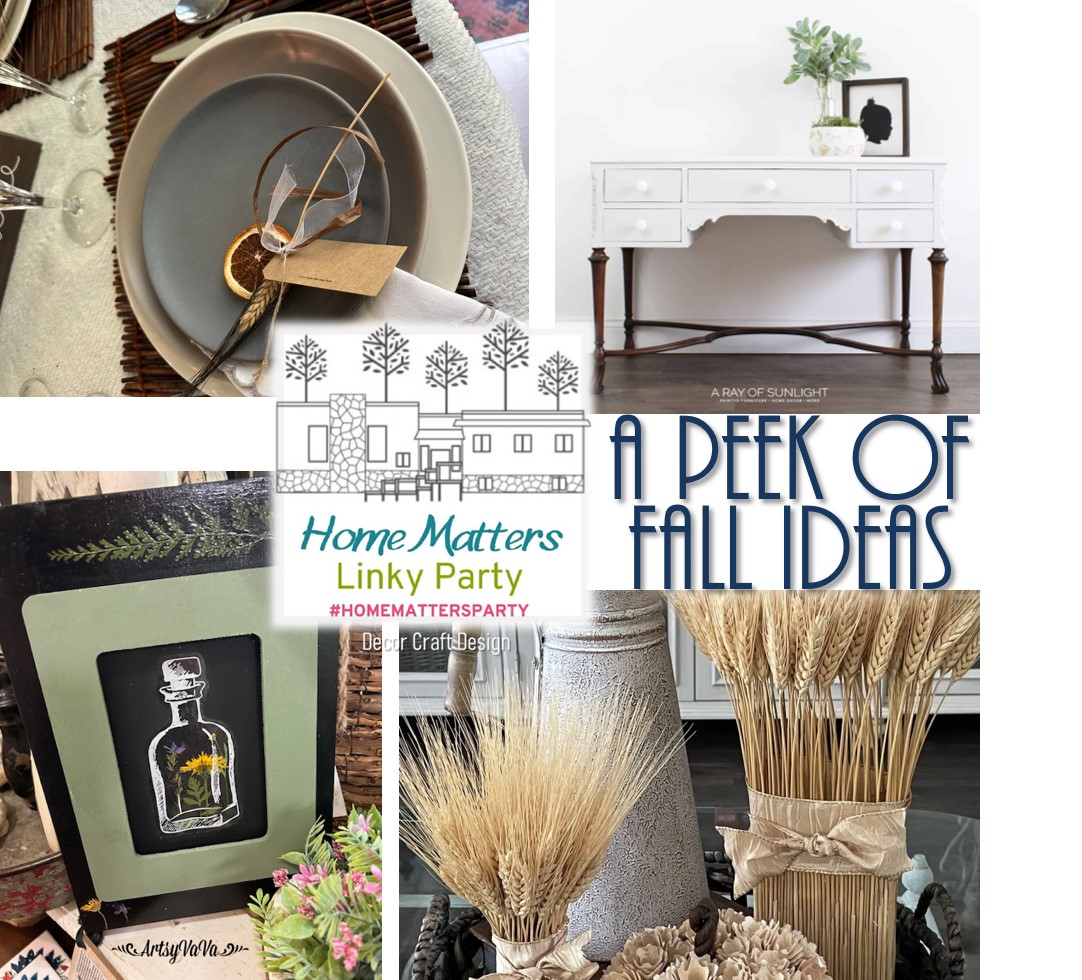 Home Matters Linky Party A Peek Of Fall Ideas