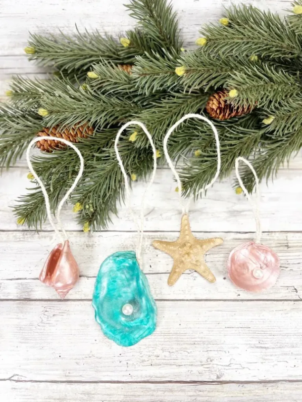homemade beach ornaments